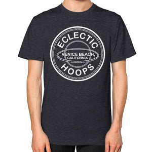 Unisex T-Shirt (on man) Tri-Blend Black - EclecticHoops.com