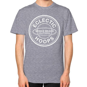Unisex T-Shirt (on man) Tri-Blend Grey - EclecticHoops.com