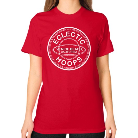 Unisex T-Shirt (on woman) Red - EclecticHoops.com