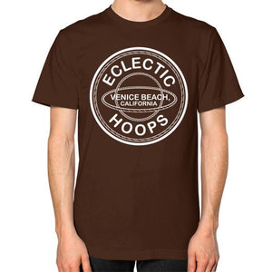 Unisex T-Shirt (on man) Brown - EclecticHoops.com