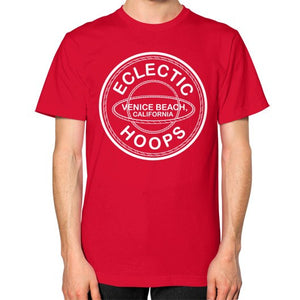 Unisex T-Shirt (on man) Red - EclecticHoops.com