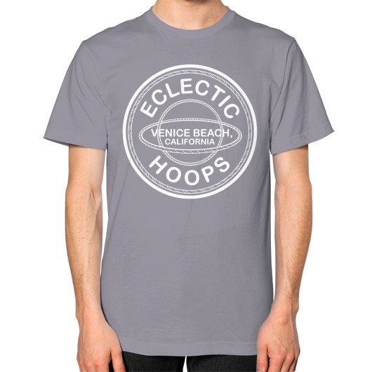 Unisex T-Shirt (on man) Slate - EclecticHoops.com