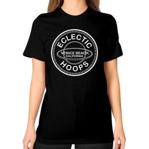 Unisex T-Shirt (on woman) Black - EclecticHoops.com