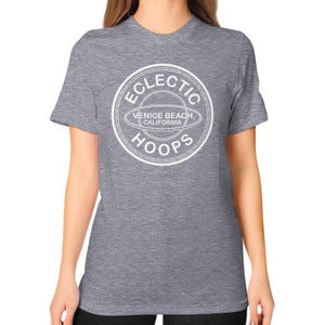 Unisex T-Shirt (on woman) Tri-Blend Grey - EclecticHoops.com
