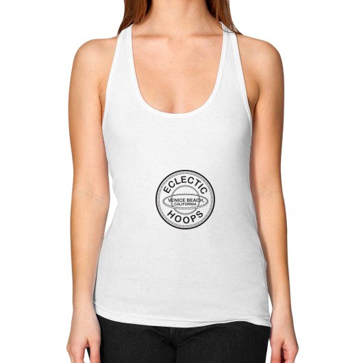 Women's Racerback Tank White - EclecticHoops.com