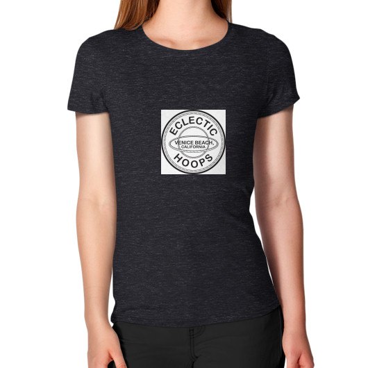 Women's T-Shirt Tri-Blend Black - EclecticHoops.com
