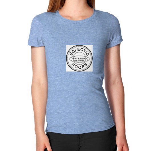 Women's T-Shirt Tri-Blend Blue - EclecticHoops.com