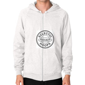 Zip Hoodie (on man) Tri-Blend Oatmeal - EclecticHoops.com