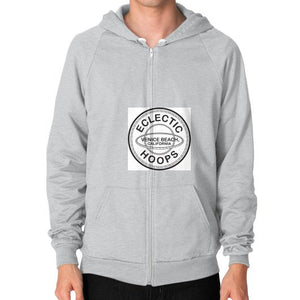 Zip Hoodie (on man) Tri-Blend Silver - EclecticHoops.com